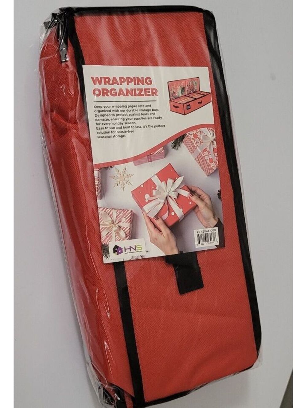 HNS Wrapping Organizer Storage Bag for Holiday Gift Wrap